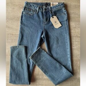 NWT PrAna Women's Sienna Jeans 2 / 26  Organic Cotton Blue Denim Stretchy